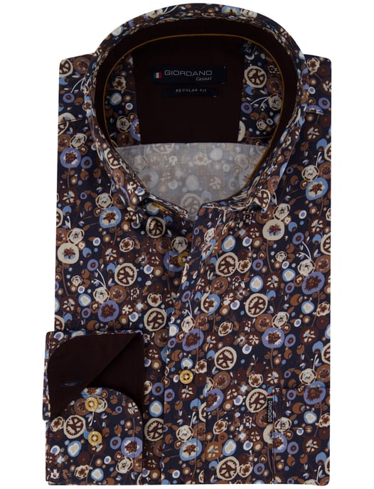 Casual overhemd Giordano donkerblauw - Image 1