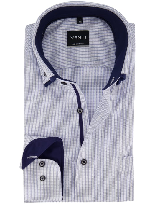 Overhemd Venti blauw wijde fit - Image 1