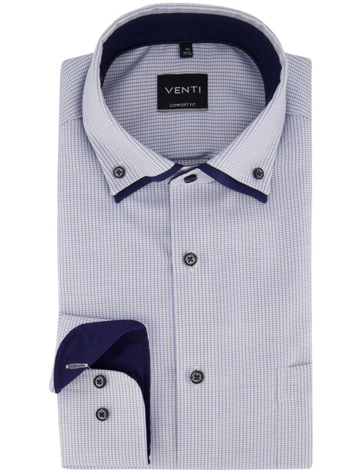 Overhemd Venti blauw wijde fit - Image 2
