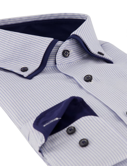 Overhemd Venti blauw wijde fit - Image 3