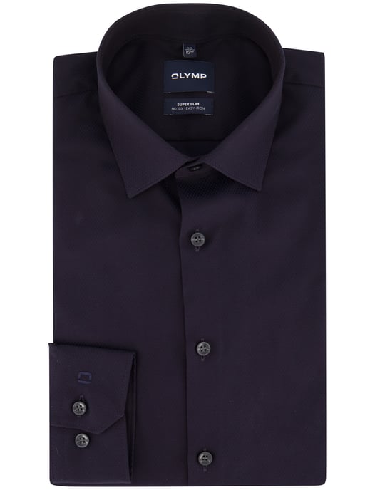 Overhemd Olymp donkerblauw stretch semi-wide spread - Image 2