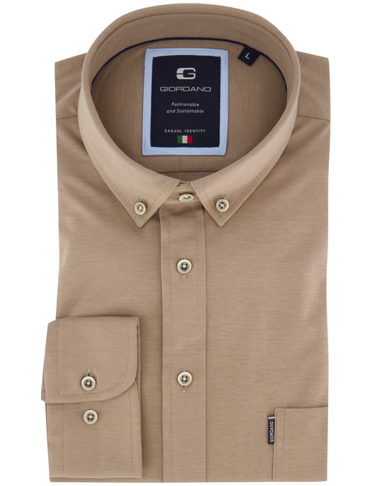 Overhemd Giordano camel jersey - Image 2