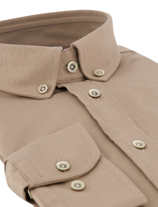 Overhemd Giordano camel jersey - Image 3