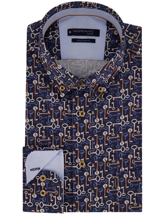 Overhemd Giordano donkerblauw - Image 2