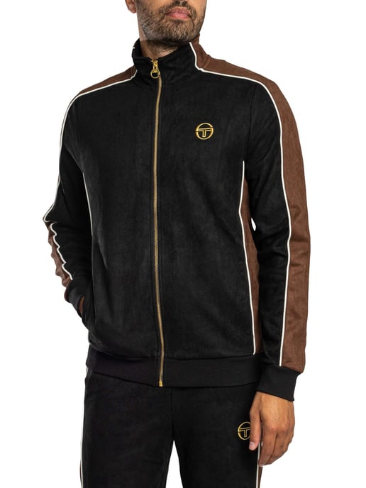 Sergio Tacchini Contrasto Suède Trainingsjack, Zwart - Image 2