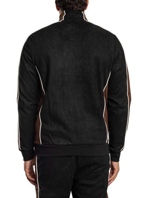 Sergio Tacchini Contrasto Suède Trainingsjack, Zwart - Image 3