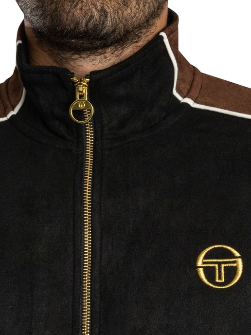 Sergio Tacchini Contrasto Suède Trainingsjack, Zwart - Image 5