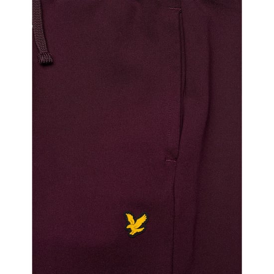 Lyle & Scott Klassiska mjuka joggingbyxor för barn med broderad logotyp (Bourgogne) - Image 3