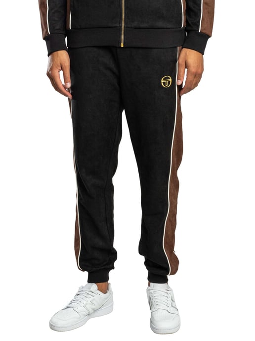 Sergio Tacchini Contrast Suede Track Joggers, Zwart - Image 1