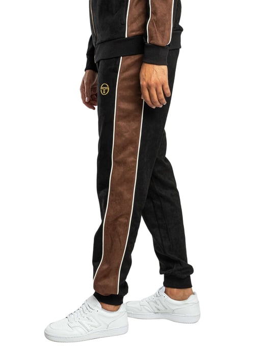 Sergio Tacchini Contrast Suede Track Joggers, Zwart - Image 2