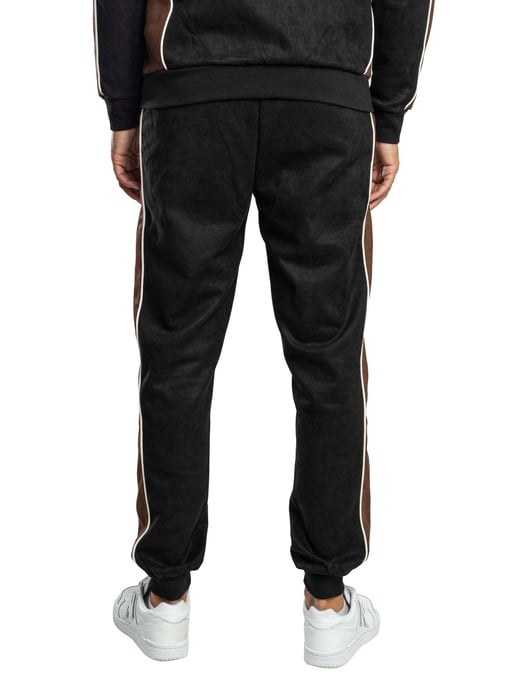 Sergio Tacchini Contrast Suede Track Joggers, Zwart - Image 3