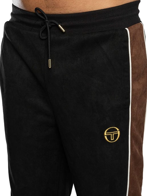 Sergio Tacchini Contrast Suede Track Joggers, Zwart - Image 5