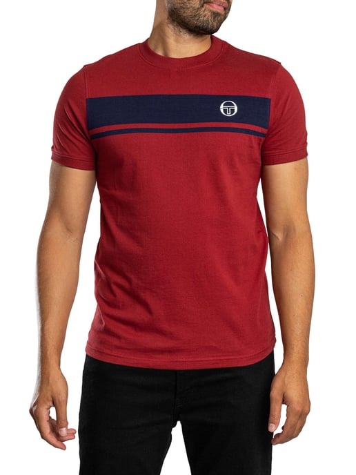 Sergio Tacchini Master Crew T-Shirt, Rood - Image 1