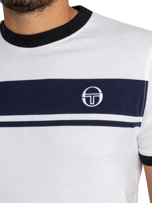 Sergio Tacchini Master Crew T-Shirt, Wit - Image 4