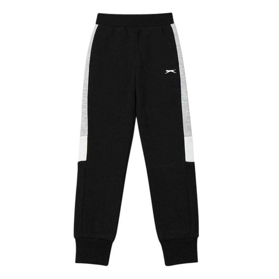 Slazenger Träningsdräkt i fleece med färgblock för barn (Svart/grå) - Image 5