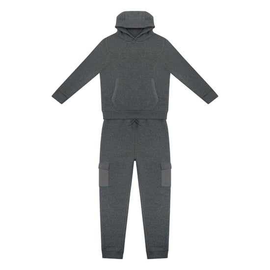 Firetrap Set med fleece-hoodie och joggingbyxor för pojkar (Kol) - Image 1