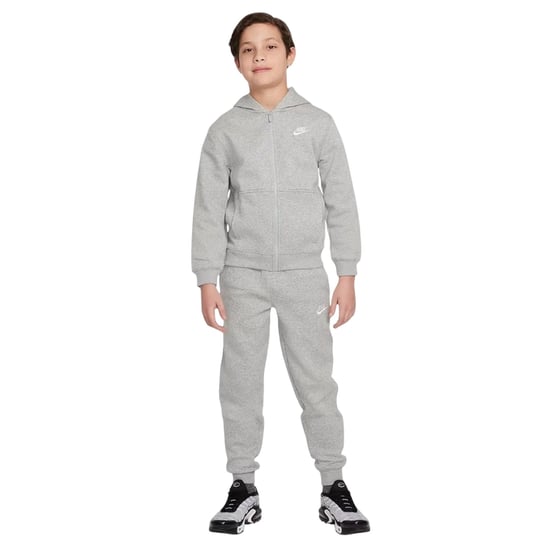 Nike Träningsdräkt i Core Fleece för pojkar (Grå/vit) - Image 1