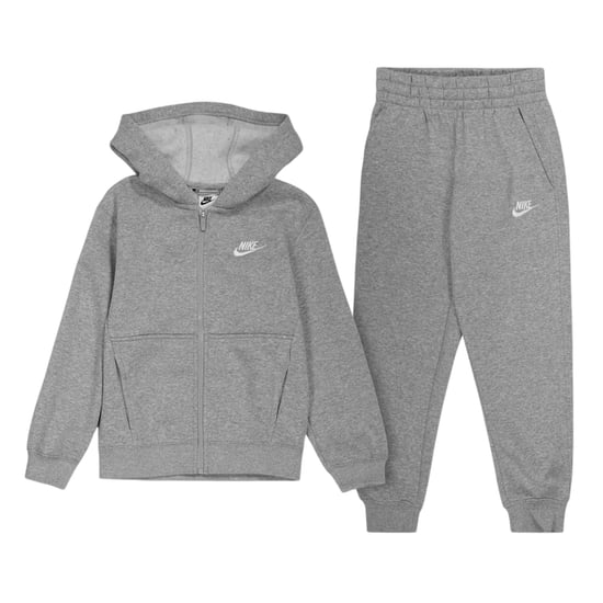 Nike Träningsdräkt i Core Fleece för pojkar (Grå/vit) - Image 2