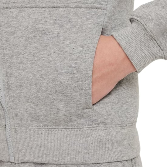Nike Träningsdräkt i Core Fleece för pojkar (Grå/vit) - Image 4