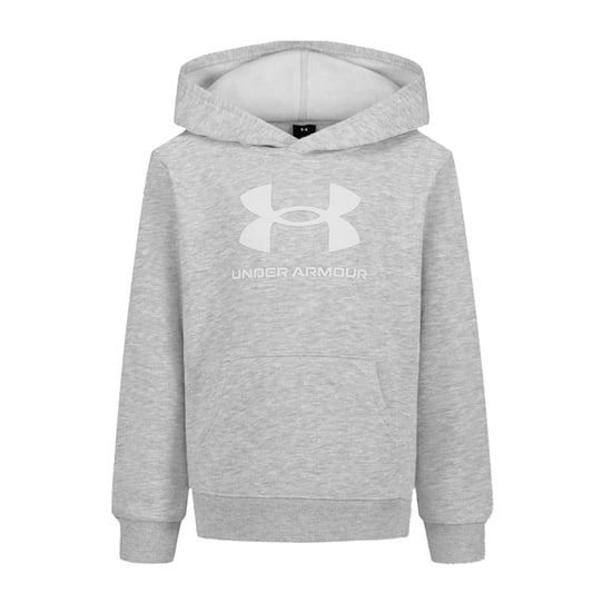 Under Armour Set med hoodie och joggingbyxor för pojkar med stort logo-tryck (Grå/vit) - Image 3