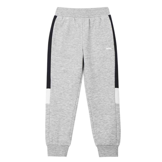 Slazenger Fleece-trainingspak met kleurblokken voor kinderen (Marine/Grijs) - Image 5