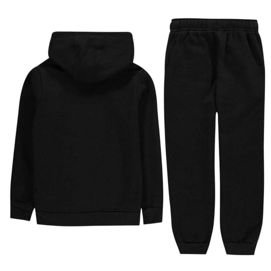 Nike Träningsset i fleece med långa ärmar och logotyp för pojkar (Svart) - Image 2