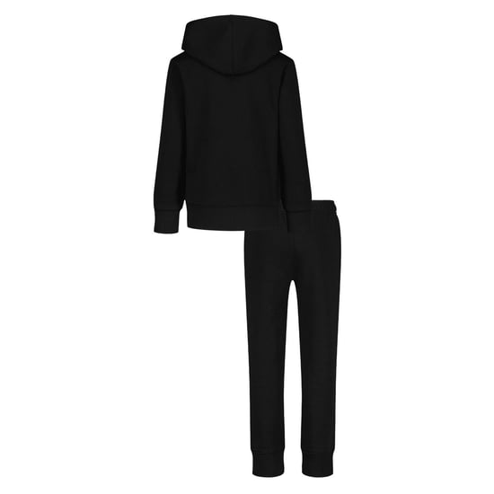 Under Armour Set med hoodie och joggingbyxor för pojkar med stort logo-tryck (Svart/vit) - Image 2