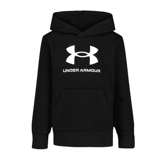 Under Armour Set med hoodie och joggingbyxor för pojkar med stort logo-tryck (Svart/vit) - Image 3