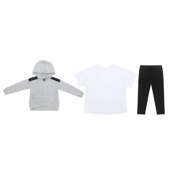 Firetrap Girls Logo Hoodie And Leggings Set (Pack of 3) (Grey/Black) - Image 2