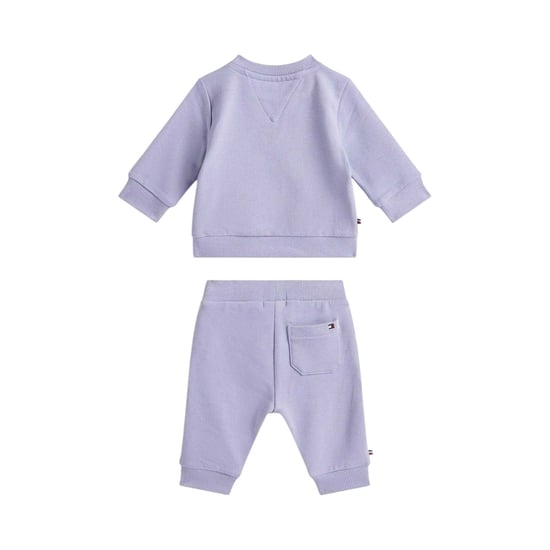 Tommy Hilfiger Set med bokstavstryckt tröja och joggingbyxor för barn (Skymning) - Image 2