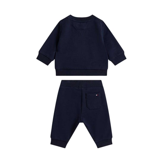 Tommy Hilfiger Set med bokstavstryckt tröja och joggingbyxor för barn (Marinblått) - Image 2