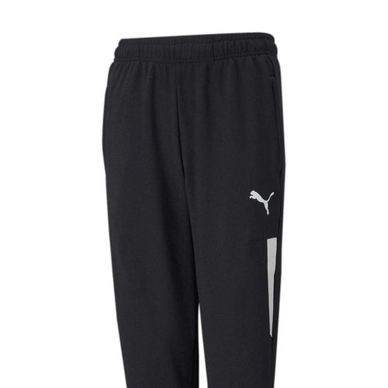 Puma TeamLIGA Pro avsmalnande träningbyxor för barn/ungdomar (Svart/vit) - Image 3