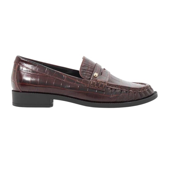 Dune London Galex-pennyloafers i läder för kvinnor/damer (Brun) - Image 3