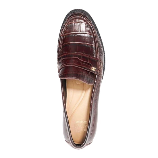 Dune London Galex-pennyloafers i läder för kvinnor/damer (Brun) - Image 4