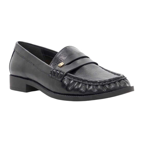 Dune London Galex-pennyloafers i läder för kvinnor/damer (Svart) - Image 4
