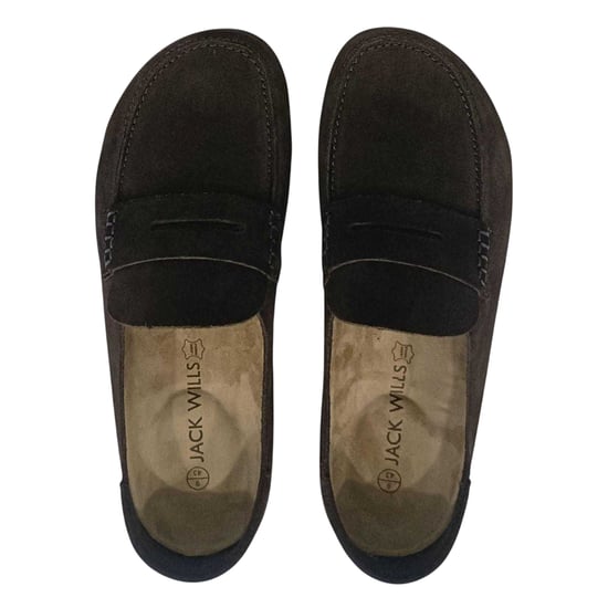 Jack Wills Casual platte sandalen van suède voor heren (Mokka) - Image 4