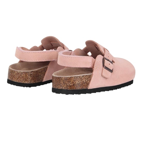 Jack Wills Childrens/Kids Leather Mule Sandals (Blush Pink) - Image 2
