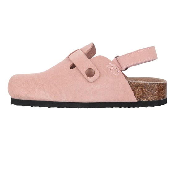 Jack Wills Childrens/Kids Leather Mule Sandals (Blush Pink) - Image 3