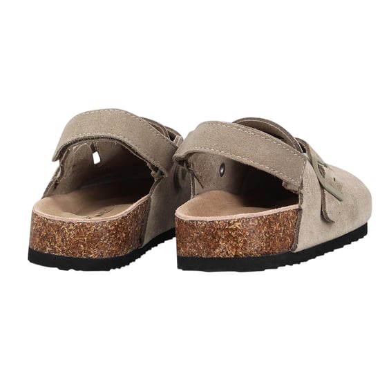 Jack Wills Childrens/Kids Leather Mule Sandals (Taupe) - Image 2