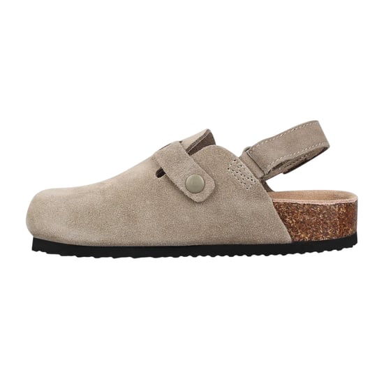 Jack Wills Childrens/Kids Leather Mule Sandals (Taupe) - Image 3