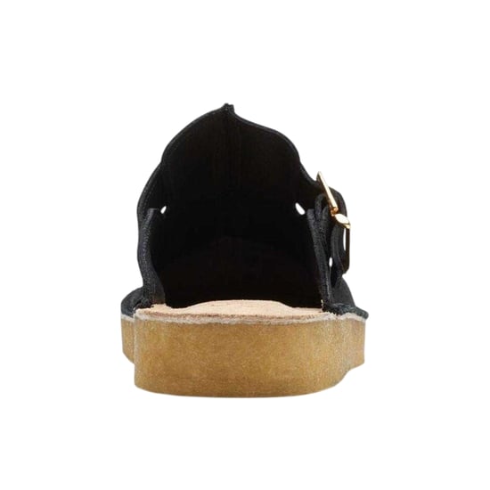 Clarks Originals Heren Trek suède muiltjes met open achterkant (Zwart) - Image 2