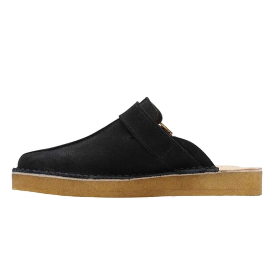 Clarks Originals Heren Trek suède muiltjes met open achterkant (Zwart) - Image 3