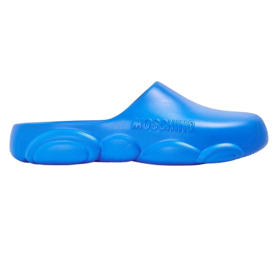 Moschino Mens Flat Sliders (Blue) - Image 1