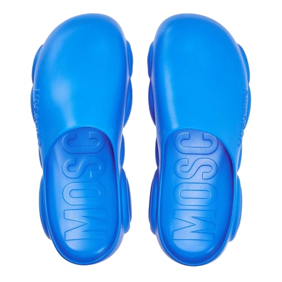 Moschino Mens Flat Sliders (Blue) - Image 3
