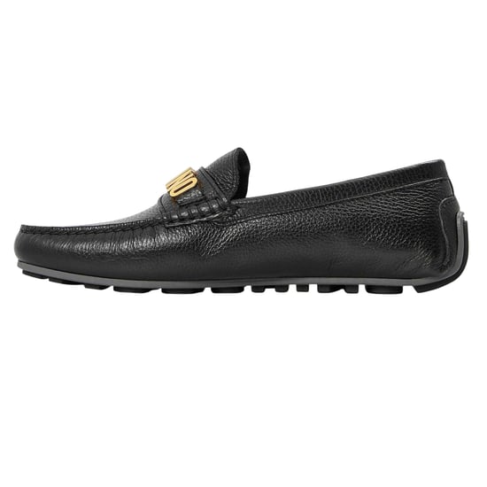 Moschino Platte slippers voor kinderen met reliëflogo (Zwart) - Image 2