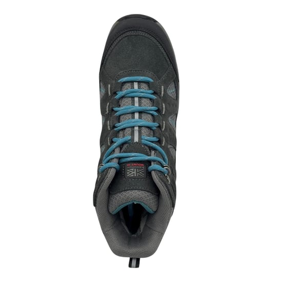 Karrimor Childrens/Kids Mount Leather Walking Shoes (Grey/Teal) - Image 3