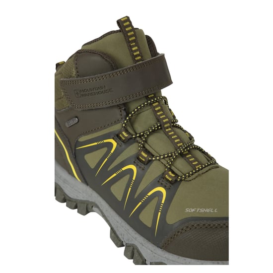 Mountain Warehouse Crossroad-wandelschoenen voor kinderen (Kaki Groen) - Image 5
