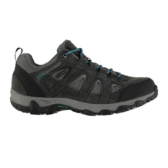 Karrimor Waterdichte wandelschoenen van leer voor kinderen/kleuters (Grijs/Teal) - Image 1
