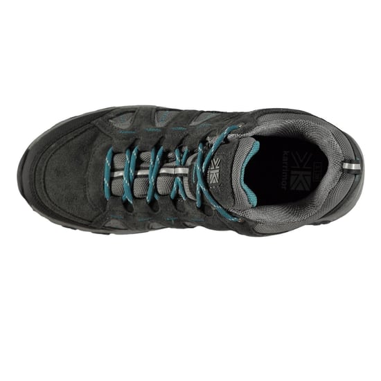 Karrimor Waterdichte wandelschoenen van leer voor kinderen/kleuters (Grijs/Teal) - Image 3