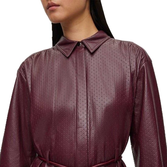Boss Womens/Ladies Dibanora Collared Midi Shirt Dress (Red) - Image 3